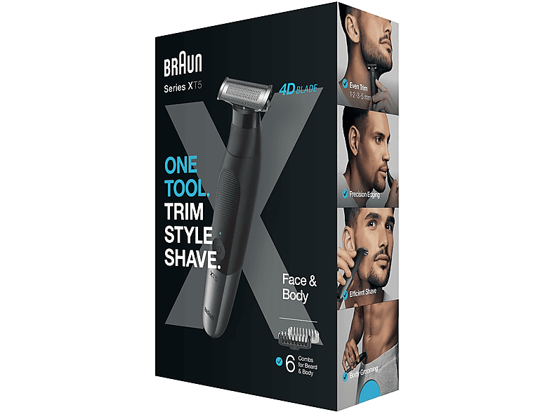 BRAUN XT 5200 New Sakal Şekillendirme ve Vücut Tıraş Makinesi Siyah_6