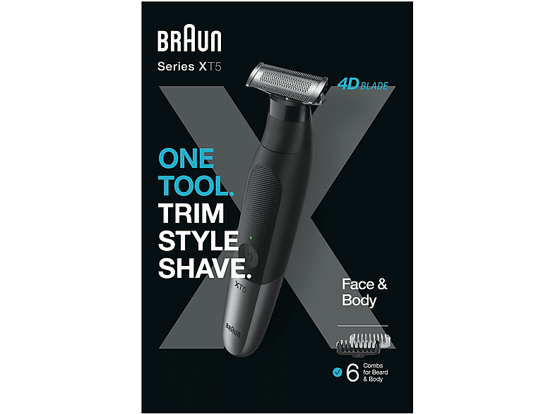 BRAUN XT 5200 New Sakal Şekillendirme ve Vücut Tıraş Makinesi Siyah_7