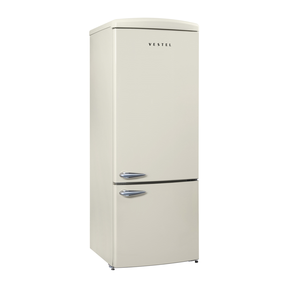VESTEL Retro NFK52211 471L Alttan Donduruculu No-Frost Buzdolabı Bej