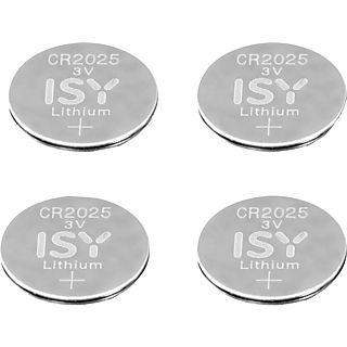 ISY CR2025 3V Lithium 4 Stück - Knopfzellen (Silber)