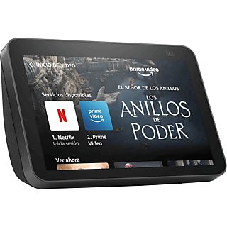 Pantalla inteligente con Alexa - Amazon Echo Show 8 (2ª gen, mod. 2021), HD 8”, 13 MP, Antracita