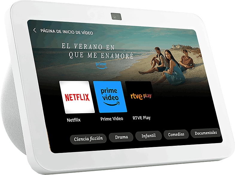 Echo Show 8 con asistente virtual Alexa, pantalla integrada de 8 -  Blanco