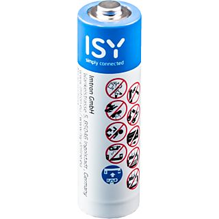 ISY 50x Alkaline AA/LR06 - Mignonbatterien (Weiss/Blau)