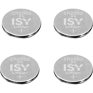ISY CR2032 3V Lithium 4 Stück - Knopfzellen (Silber)