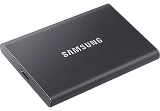 SAMSUNG 1 TB T7 USB3.2 Gen2 Type-C Taşınabilir SSD Gri MU-PC1T0T/WW_1