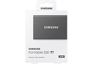 SAMSUNG T7 USB 3.2 GEN2 Type-C 2TB Taşınabilir SSD Gri MU-PC2T0T/WW_3