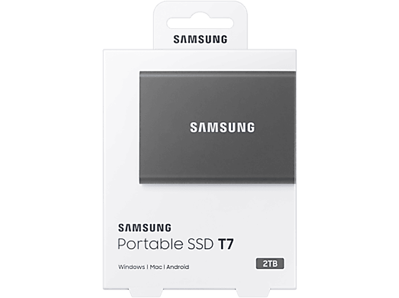 SAMSUNG T7 USB 3.2 GEN2 Type-C 2TB Taşınabilir SSD Gri MU-PC2T0T/WW_3