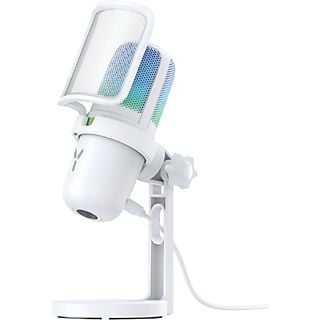 ISY IMI-3000-WT Streaming Mikrofon, Nierencharakteristik, -38+/-3dB, USB-C, 2.2 kΩ Impedanz, RGB, Weiß