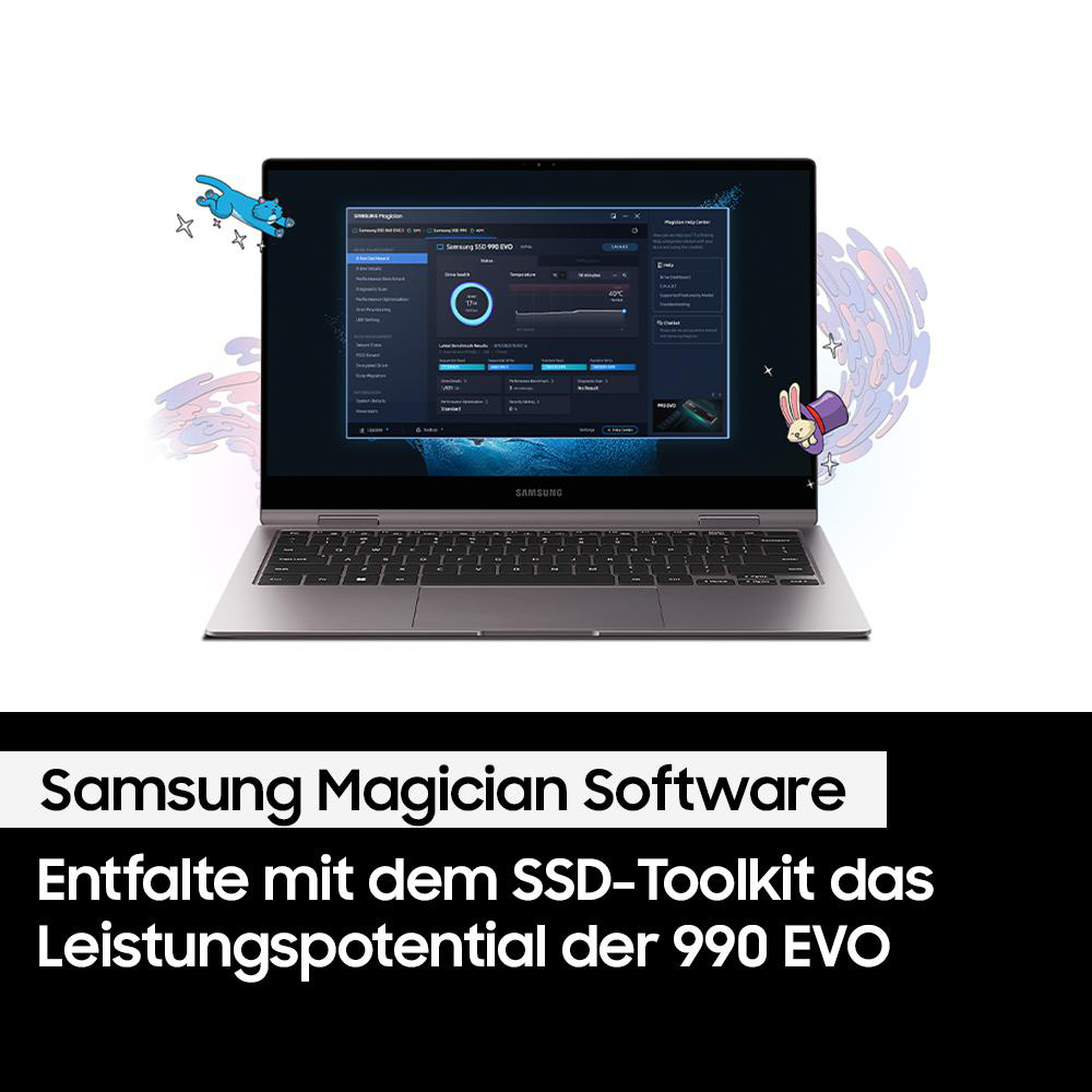 EVO via SAMSUNG 990 Festplatte, PCIe, SSD intern 1 TB M.2