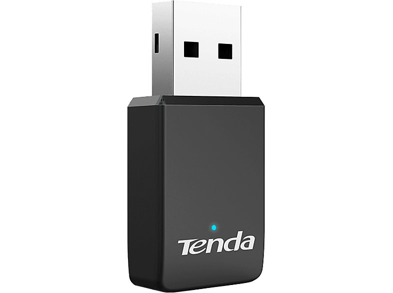 TENDA U9 AC650 kétsávos Wi-Fi adapter, USB, fekete