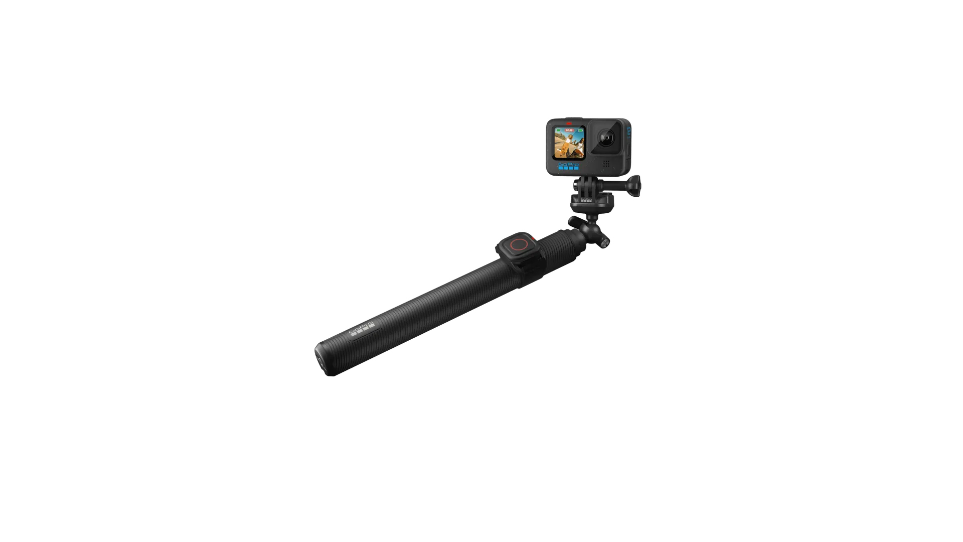 GOPRO Uzatma Kolu + Suya Dayanıklı  Uzaktan Kumanda Siyah