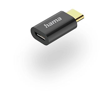 Adaptador USB - Hama 00201531, Micro USB-USB C, 480 Mbit/s, Negro