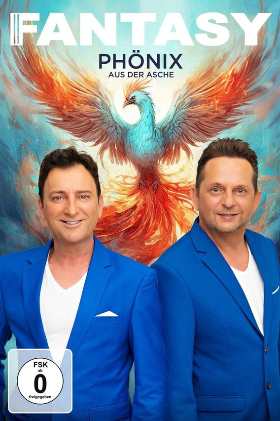Zwei Männer in blauen Anzügen auf einem DVD-Cover mit Phönix-Bild.