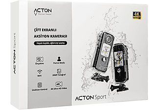 ACTON Sport 4K Çift Ekranlı 170° Görüş Açılı Aksiyon Kamera_7