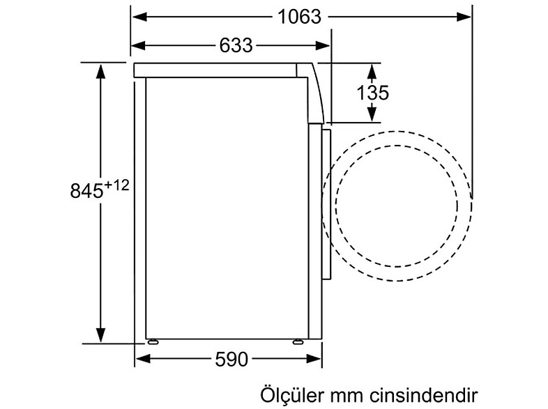 PROFILO CMN12190TR A Enerji Sınıfı 9 Kg 1200 Devir Çamaşır Makinesi_3