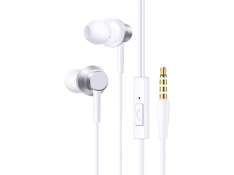 BASEUS Encok HZ11 3.5mm Mikrofonlu Kablolu Kulak İçi Kulaklık Beyaz_0