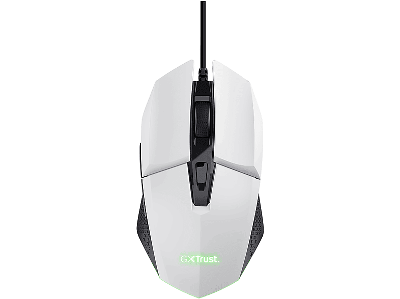 MOUSE GAMING TRUST GXT109W FELOX GAM. MOUSE, Collegamento USB, Scrolling a 2 direzioni, Risoluzione max 6400 dpi, White