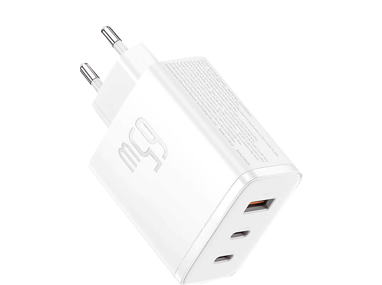 BASEUS Cube Pro 2C+U 65W Şarj Cihazı Beyaz_0