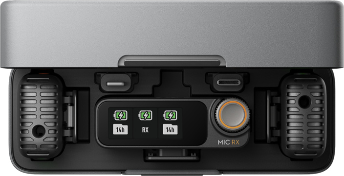 DJI Mic 2 (1 TX + 1 RX) | Tonaufnahmesystem (Schattenschwarz