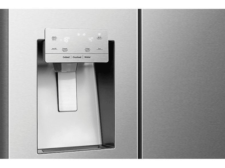HISENSE RS 818 N 4 TIE 1 Side-by-Side (632 l, E, 1790 mm hoch, Inox-Look)