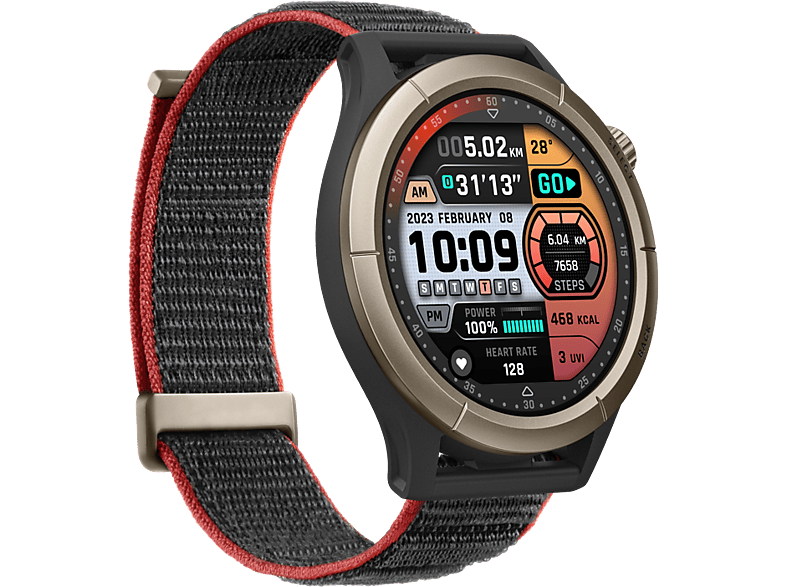 AMAZFIT Cheetah Pro Akıllı Saat Siyah Titanyum Alaşımlı Çerçeve_1