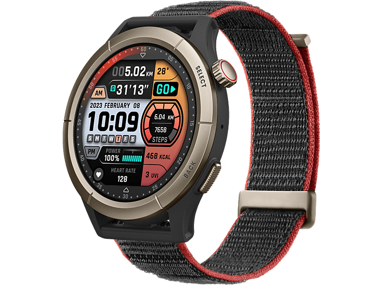 AMAZFIT Cheetah Pro Akıllı Saat Siyah Titanyum Alaşımlı Çerçeve_2