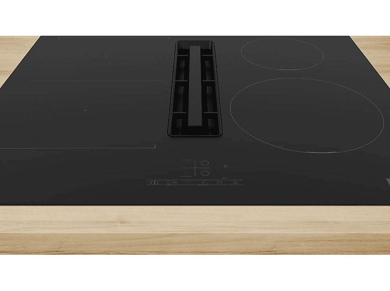 Bosch PVS611B16E Serie 4 Kochfeld mit integriertem Dunstabzug (592 mm breit, 522 mm tief, Glaskeramik, Induktion, EEK: B) — Foto 2 von 3