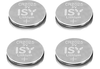 ISY CR2025 3V 4 Stück - Knopfzelle (Silber)