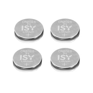 ISY CR2025 3V 4 Stück - Knopfzelle (Silber)