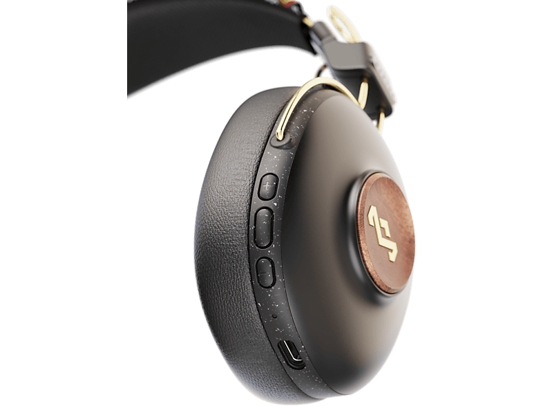 House of Marley Positive Vibration 2 Over Ear Koptelefoon – Opvouwbare Hoofdtelefoon, Comfortabel Ontwerp, Ruis Isolatie, Premium Geluid 40mm Driver, Microfoon, Geweven Kabels, Duurzame Materialen - Koper