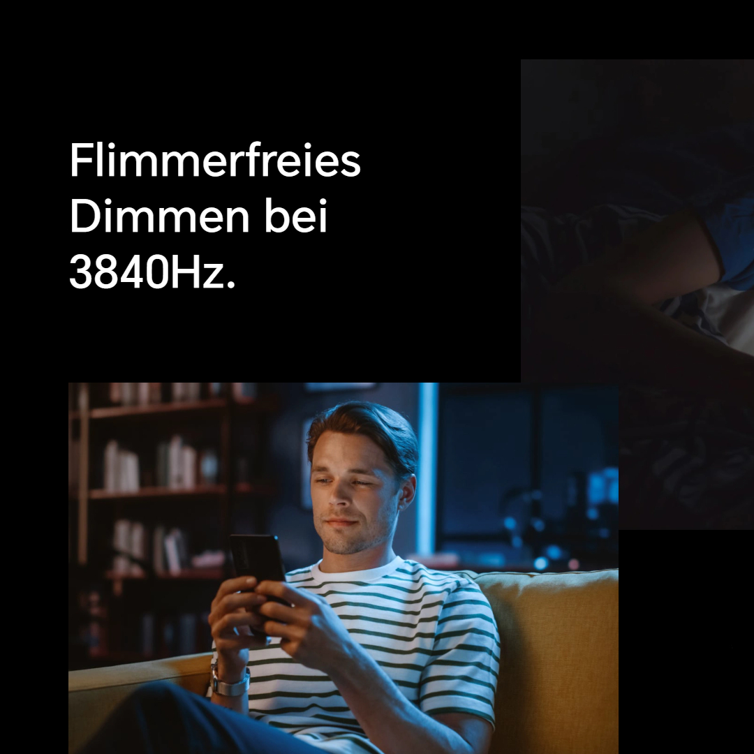 Tablet in einer rosa Hülle, auf einem Ständer aufgestellt.