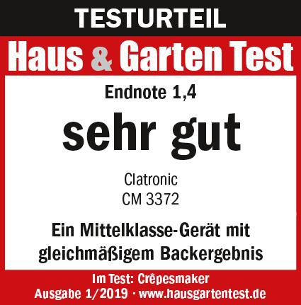 Ein weißes und rotes Quadrat mit deutschem Text über ein Produkt. Text ist sichtbar.