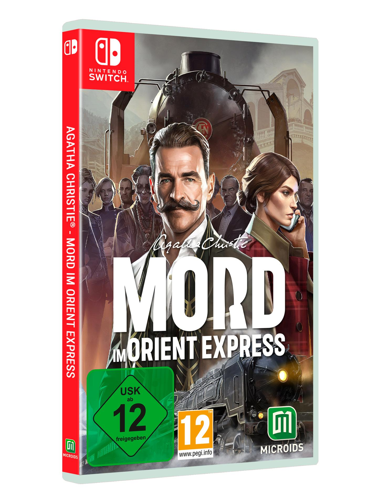 Ein Nintendo Switch-Spielcase mit einem Zug und einem Mann mit Schnurrbart.