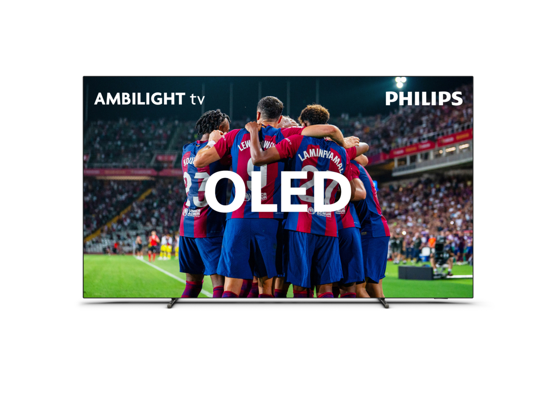 PHILIPS 48OLED708/12 4K OLED Ambilight TV, SMART Zoll (Flat, / cm, TV 121 GoogleTV 12) 48 Ambilight, 4K, OLED