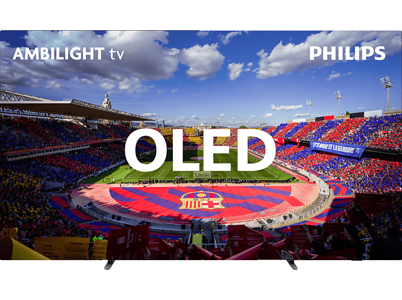 PHILIPS 48OLED808/12 4K OLED Ambilight TV (Flat, 48 Zoll / 121 cm, OLED 4K, SMART TV, Ambilight, GoogleTV12) | OLED-TVs