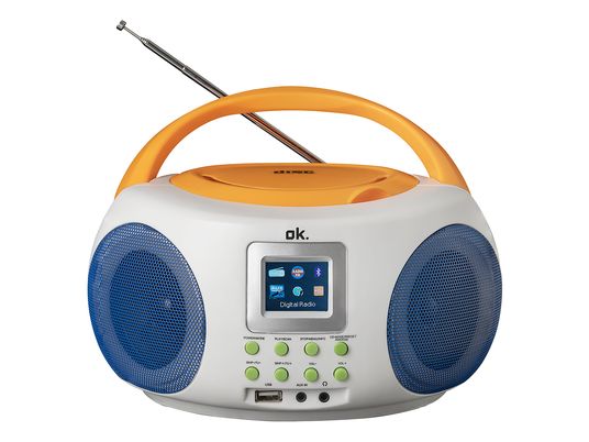 OK ORC 515 DAB+ Colorful Boombox - Radio DAB+ (DAB+, FM, Multicolore)