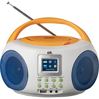OK ORC 515 DAB+ Colorful Boombox - Radio con DAB+ (DAB+, FM, Multicolore)