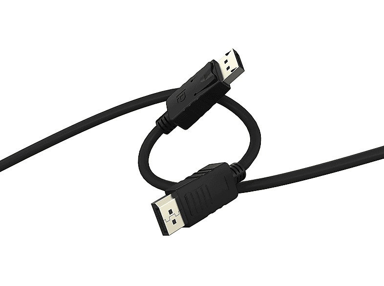 ISY IDP-1015 DisplayPort 1.2 összekötő kábel, 1,5 méter, fekete (2V225503)