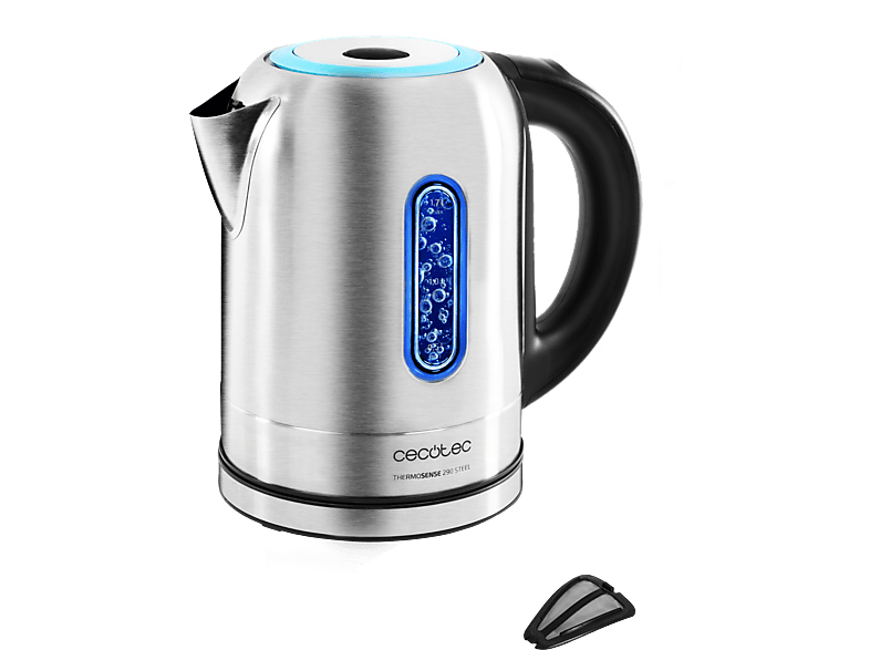 Hervidor de agua  Cecotec Thermosense 290, 2200 W, 1.7 L, Panel Digital  con Diferentes Temperaturas, Ideal para el té y el mate, Inox