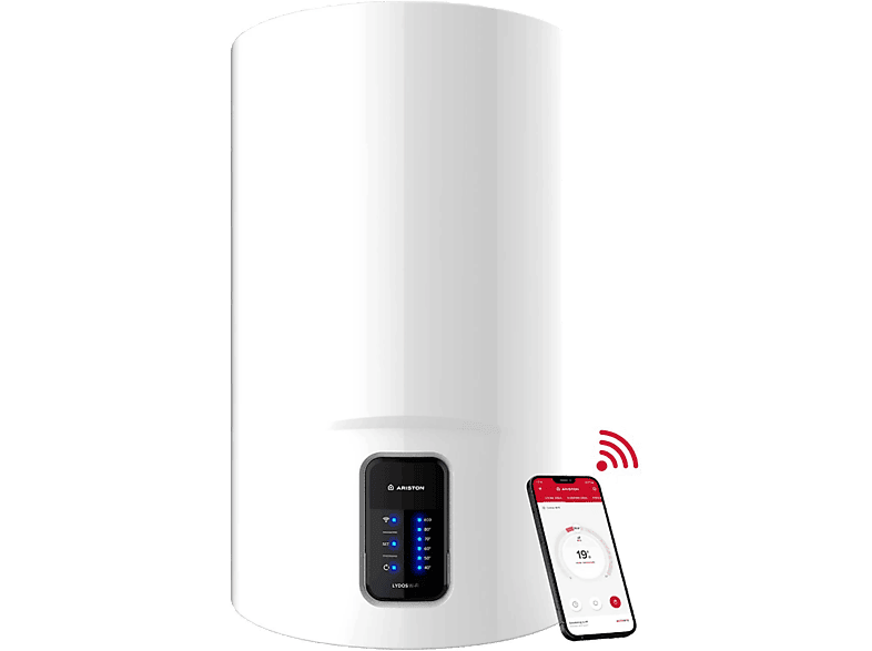 Termo eléctrico - Ariston Lydos, Capacidad 50 l, V 1.5K EU, WiFi, Blanco