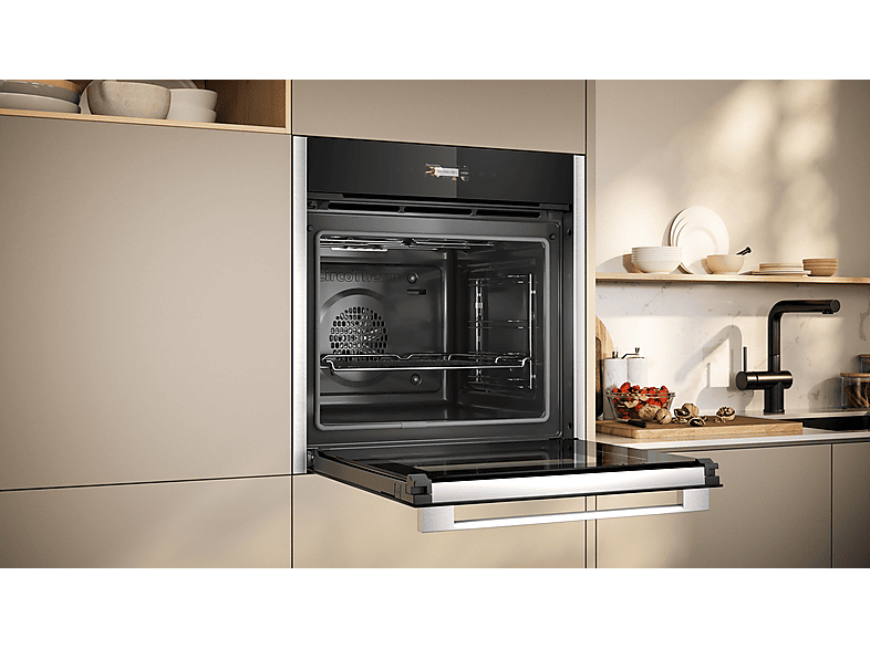 Neff B24CR71N0 Backofen mit Pyrolyse (71 l, Edelstahl, 596 mm breit, A+) — Foto 2 von 5