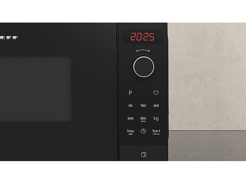 Neff FLAWG20S2 Mikrowelle (800 Watt, Freistehend, 20 l, Schwarz) — Foto 2 von 2