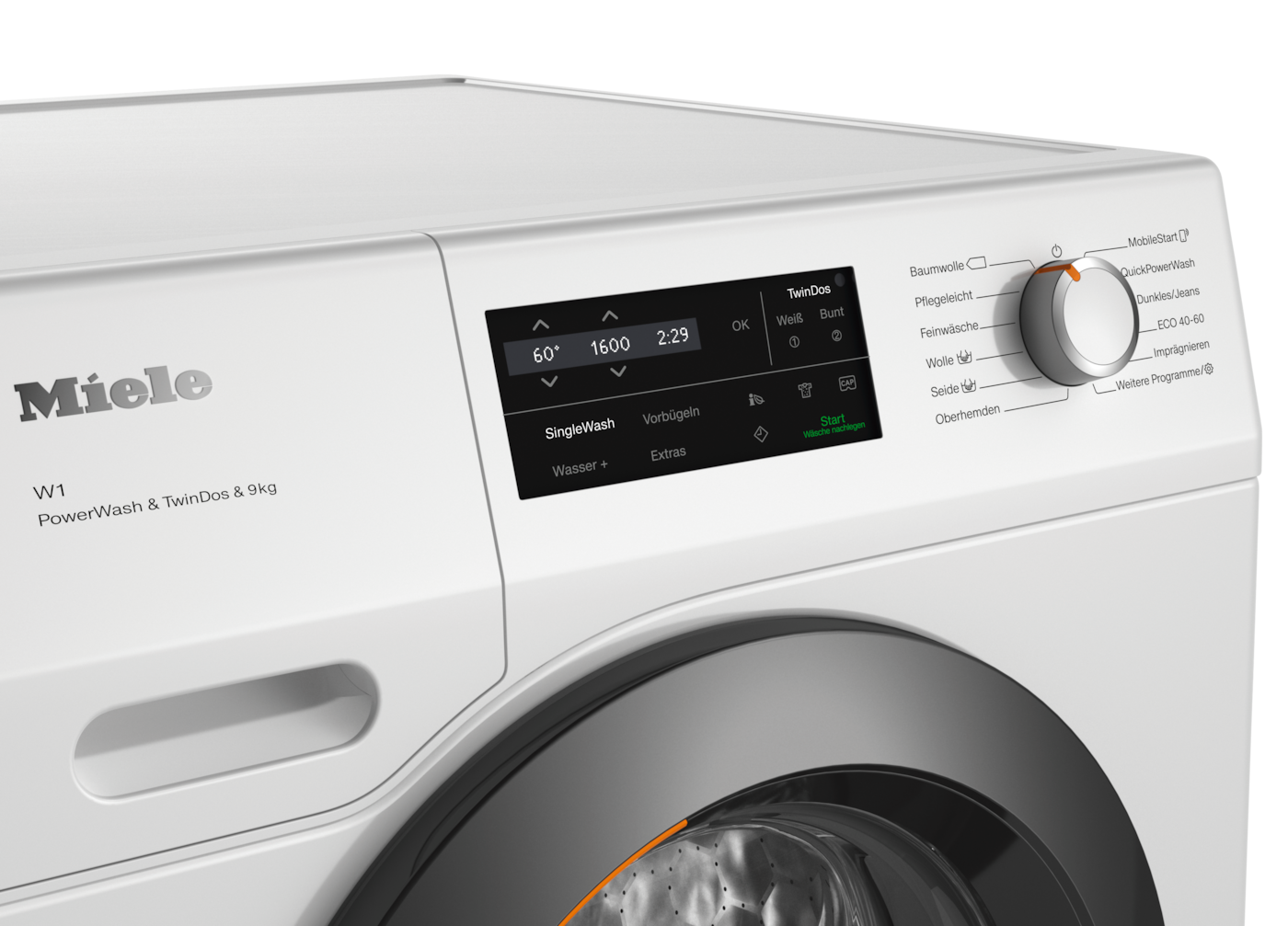 MIELE WCI 870 WPS PWASH&TDOS&9KG W1 Chrome Edition Waschmaschine Frontlader (9 kg, 1600 U/Min., A, Frontlader)