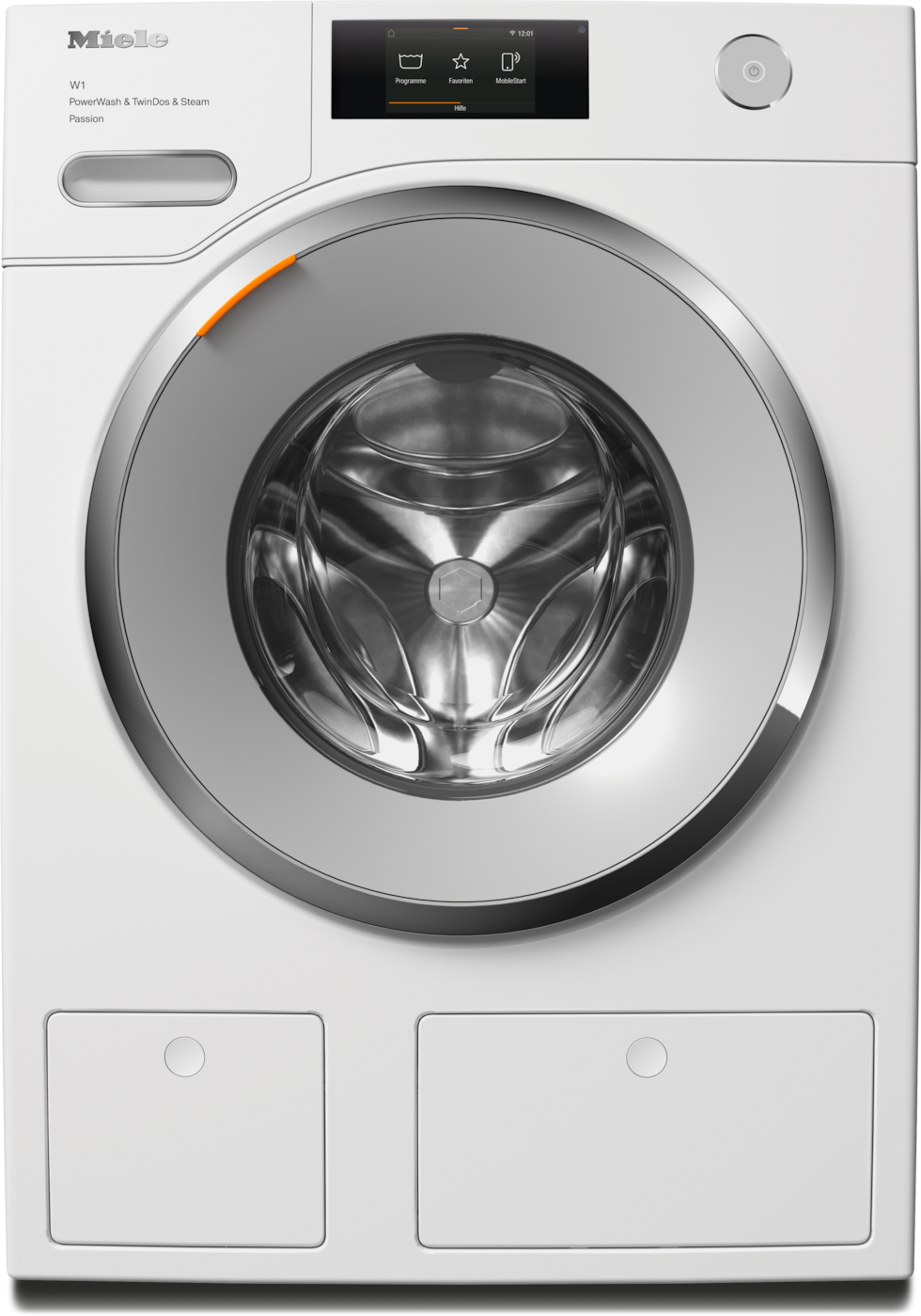MIELE Waschmaschine WWV980 WPS Weiß W1 White Edition Waschmaschine Frontlader (9 kg, 1600 U/Min., A, Frontlader)