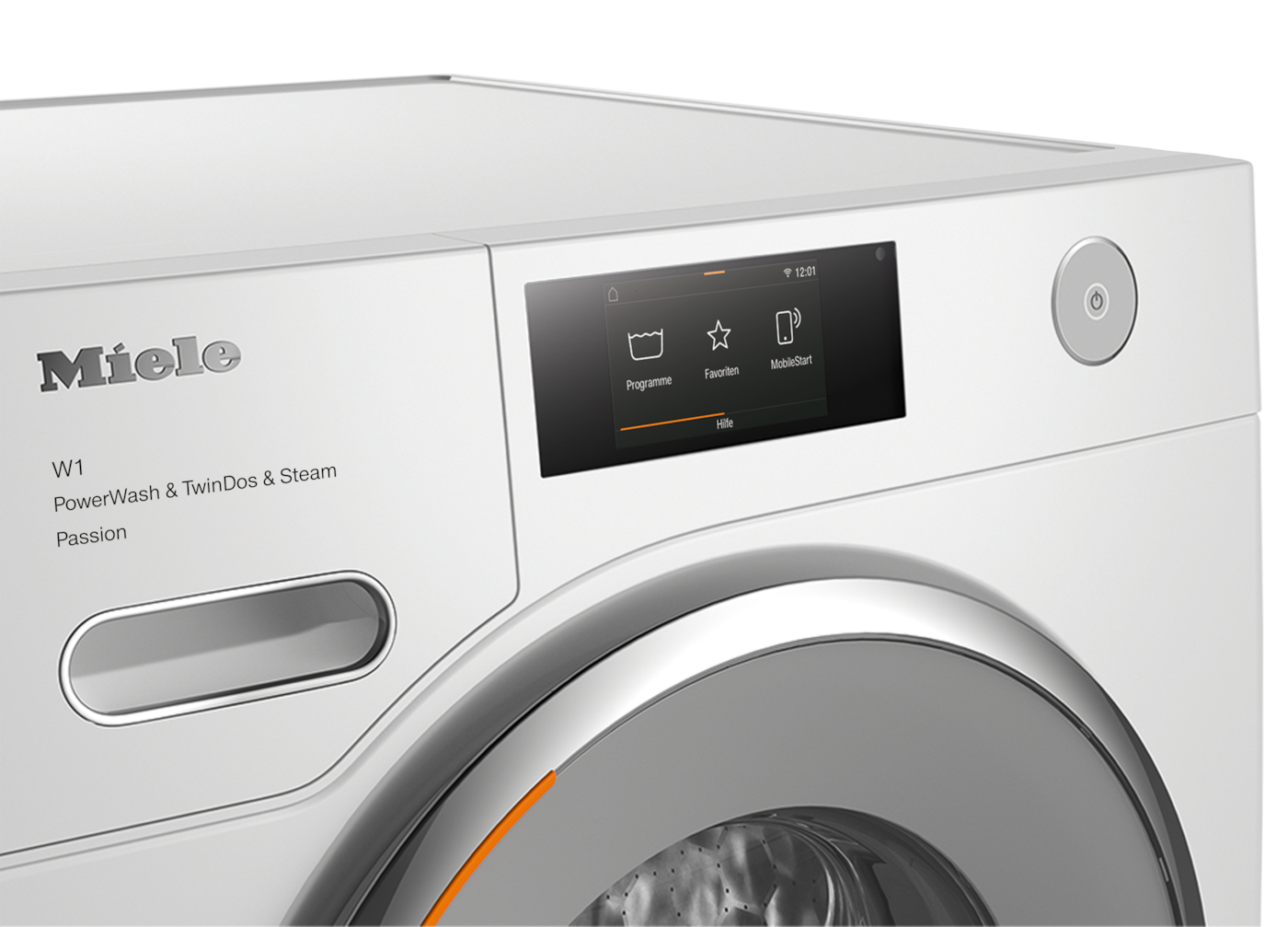 MIELE Waschmaschine WWV980 WPS Weiß W1 White Edition Waschmaschine Frontlader (9 kg, 1600 U/Min., A, Frontlader)