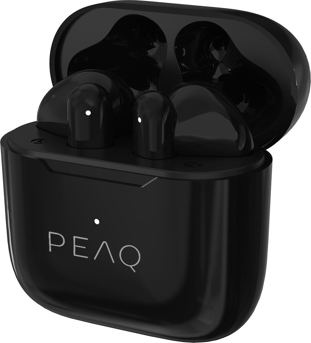 PEAQ PTW-3000-BK TWS vezeték nélküli fülhallgató, fekete (2V225475)