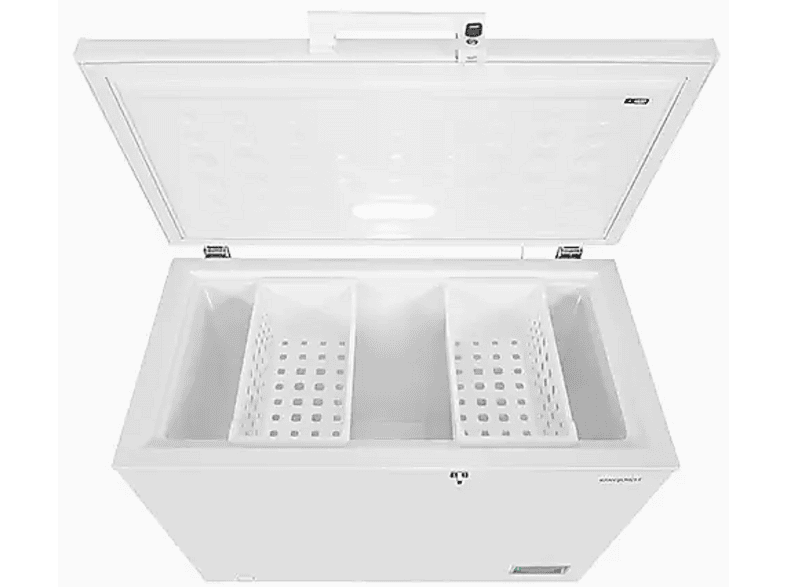 Exquisit GT320-HE-040E Gefriertruhe (E, 308 l, 850 mm hoch, Weiß) — Foto 2 von 3