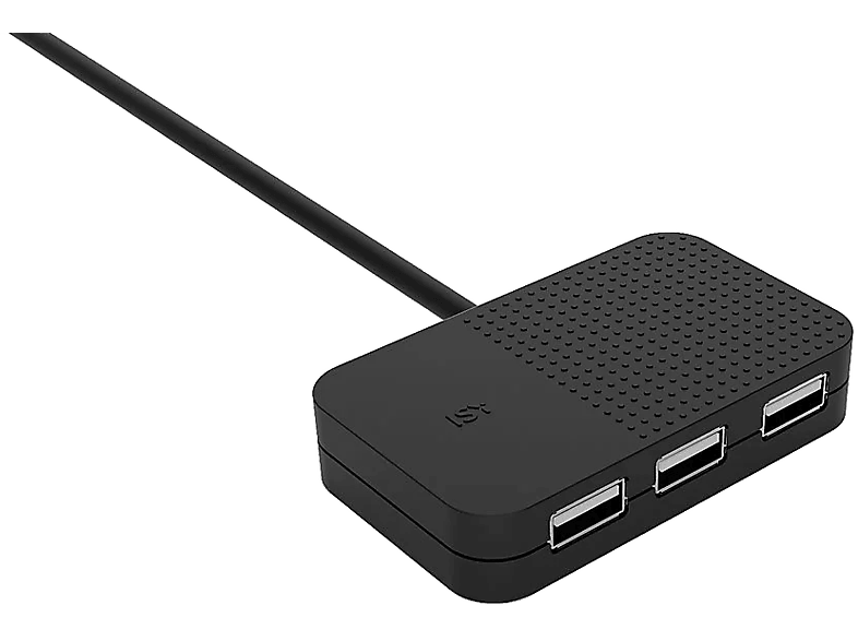 ISY IHU-1001-1 4 portos USB 2.0 HUB, fekete (2V225499)