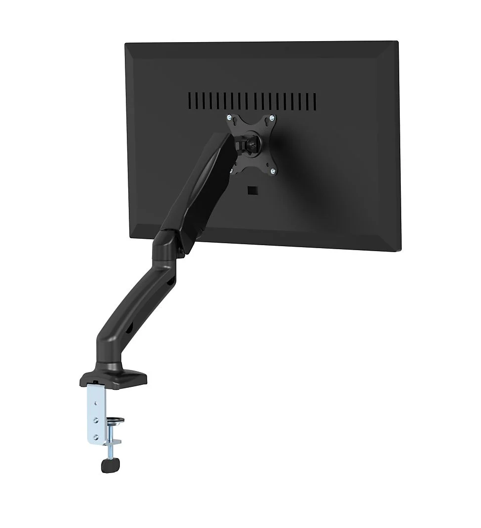 ISY IMA-2000 asztali gázrugós monitor állvány 1 monitorhoz, max 32", VESA 75x75 vagy 100x100 (2V225487), fekete