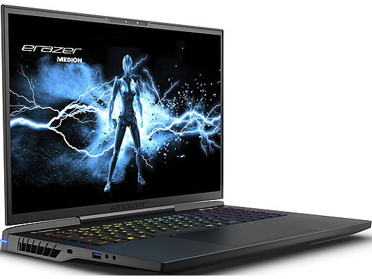 ERAZER Beast X40E (MD 62619) - Gaming Notebook, 17 ", Intel® Core™ i9, 1 TB SSD + 1 TB SSD, 32 GB RAM, NVIDIA GeForce RTX™ 4070 (8 GB, GDDR6), Schwarz